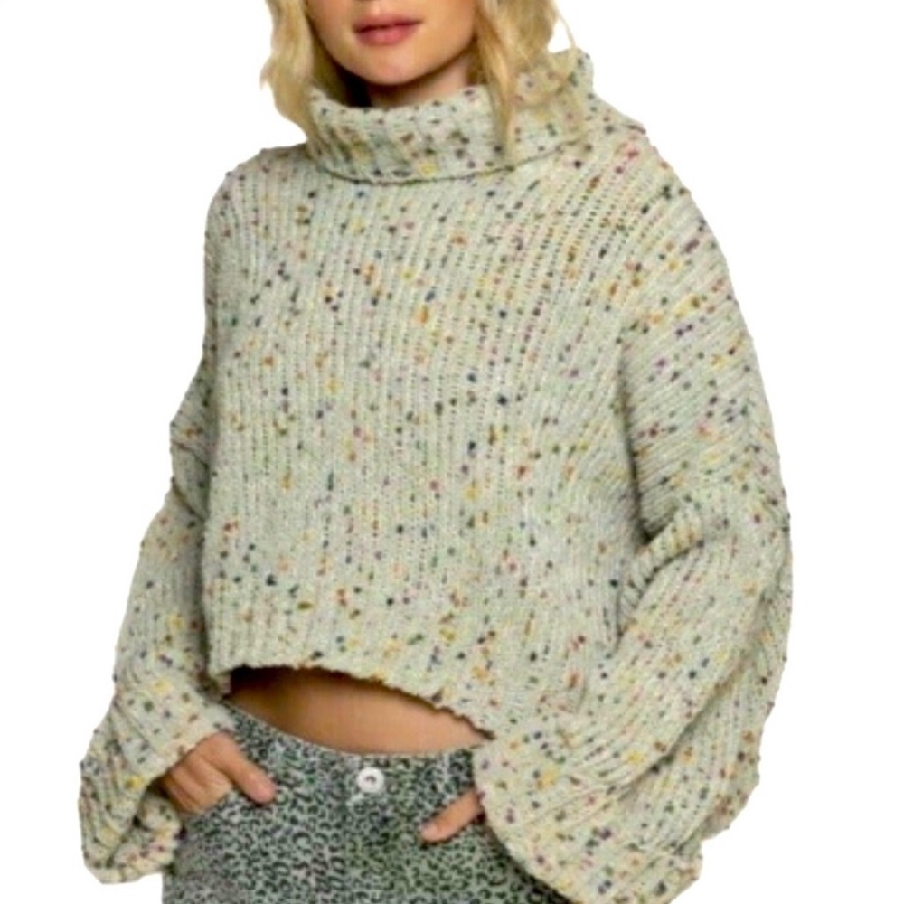 Pol Chunky Knit Confetti Sweater